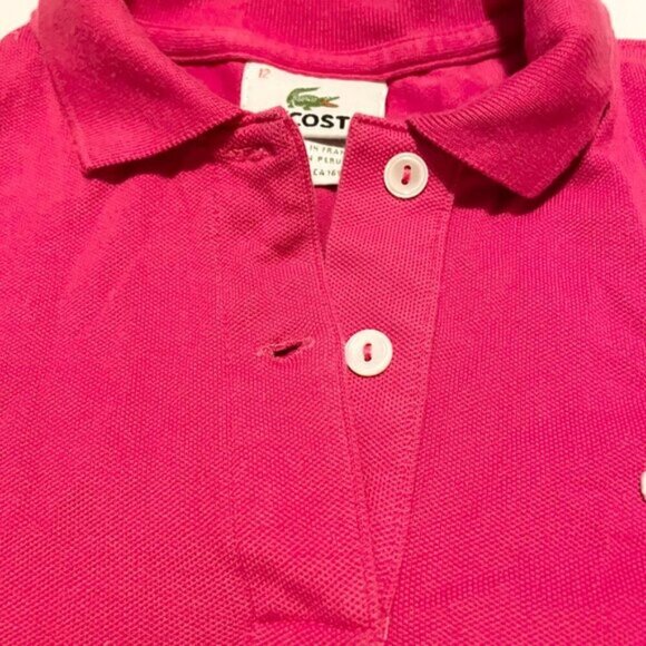 Lacoste Polo Shirt Kids Girl Size‎ 12 Long Sleeve - Picture 5 of 16